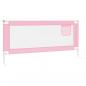 Preview: Kleinkind-Bettschutzgitter Rosa 200x25 cm Stoff