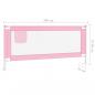 Preview: Kleinkind-Bettschutzgitter Rosa 200x25 cm Stoff