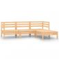 Preview: ARDEBO.de - 4-tlg. Garten-Lounge-Set Massivholz Kiefer