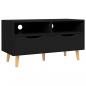 Preview: TV-Schrank Schwarz 90x40x48,5 cm Holzwerkstoff