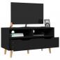 Preview: TV-Schrank Schwarz 90x40x48,5 cm Holzwerkstoff