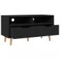 Preview: TV-Schrank Schwarz 90x40x48,5 cm Holzwerkstoff