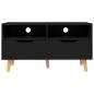 Preview: TV-Schrank Schwarz 90x40x48,5 cm Holzwerkstoff