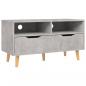 Preview: TV-Schrank Betongrau 90x40x48,5 cm Holzwerkstoff