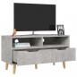 Preview: TV-Schrank Betongrau 90x40x48,5 cm Holzwerkstoff