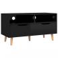 Preview: TV-Schrank Hochglanz-Schwarz 90x40x48,5 cm Holzwerkstoff