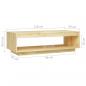 Preview: Couchtisch 110x50x33,5 cm Massivholz Kiefer