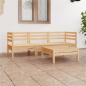 Preview: ARDEBO.de - 4-tlg. Garten-Lounge-Set Massivholz Kiefer 