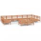 Preview: 13-tlg. Garten-Lounge-Set Honigbraun Massivholz Kiefer