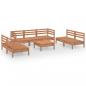 Preview: 8-tlg. Garten-Lounge-Set Honigbraun Massivholz Kiefer