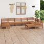 Preview: ARDEBO.de - 9-tlg. Garten-Lounge-Set Massivholz Kiefer Honigbraun