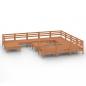 Preview: 12-tlg. Garten-Lounge-Set Honigbraun Massivholz Kiefer