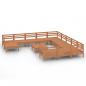 Preview: 13-tlg. Garten-Lounge-Set Honigbraun Massivholz Kiefer