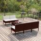 Preview: ARDEBO.de - 6-tlg. Garten-Lounge-Set mit Auflagen Poly Rattan Braun