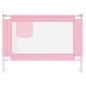 Preview: Kleinkind-Bettschutzgitter Rosa 90x25 cm Stoff