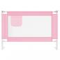 Preview: Kleinkind-Bettschutzgitter Rosa 100x25 cm Stoff