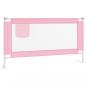 Preview: Kleinkind-Bettschutzgitter Rosa 150x25 cm Stoff