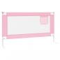 Preview: Kleinkind-Bettschutzgitter Rosa 150x25 cm Stoff