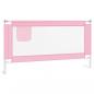 Preview: Kleinkind-Bettschutzgitter Rosa 160x25 cm Stoff