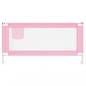 Preview: Kleinkind-Bettschutzgitter Rosa 180x25 cm Stoff