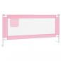 Preview: Kleinkind-Bettschutzgitter Rosa 190x25 cm Stoff