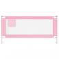 Preview: Kleinkind-Bettschutzgitter Rosa 190x25 cm Stoff