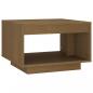 Preview: Couchtisch Honigbraun 50x50x33,5 cm Massivholz Kiefer