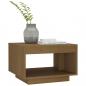 Preview: Couchtisch Honigbraun 50x50x33,5 cm Massivholz Kiefer