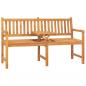 Preview: ARDEBO.de - Gartenbank 3-Sitzer mit Tisch 150 cm Massivholz Teak