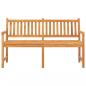 Preview: Gartenbank 3-Sitzer mit Tisch 150 cm Massivholz Teak