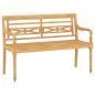 Preview: 4-tlg. Garten-Lounge-Set mit Kissen Massivholz Teak