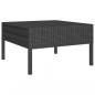 Preview: 14-tlg. Garten-Lounge-Set mit Auflagen Poly Rattan Schwarz