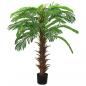 Preview: ARDEBO.de - Künstliche Palme Cycas mit Topf 140 cm Grün