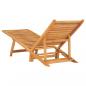 Preview: Sonnenliege Massivholz Teak