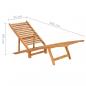 Preview: Sonnenliege Massivholz Teak