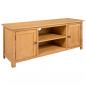 Preview: ARDEBO.de - TV-Schrank 110x35x44 cm Massivholz Eiche