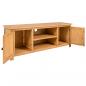 Preview: TV-Schrank 110x35x44 cm Massivholz Eiche