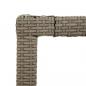 Preview: Gartentisch 90x90x75 cm Gehärtetes Glas Poly Rattan Beige