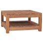 Preview: ARDEBO.de - Couchtisch 68x67x35 cm Massivholz Teak