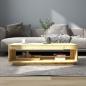 Preview: Couchtisch 110x50x33,5 cm Massivholz Tanne