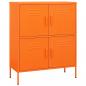 Preview: Lagerschrank Orange 80x35x101,5 cm Stahl    