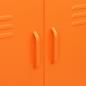 Preview: Lagerschrank Orange 80x35x101,5 cm Stahl    