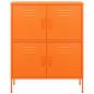 Preview: Lagerschrank Orange 80x35x101,5 cm Stahl    