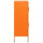 Preview: Lagerschrank Orange 80x35x101,5 cm Stahl    