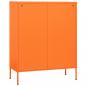 Preview: Lagerschrank Orange 80x35x101,5 cm Stahl    