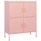 Preview: Lagerschrank Rosa 80x35x101,5 cm Stahl    