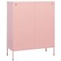 Preview: Lagerschrank Rosa 80x35x101,5 cm Stahl    