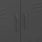 Preview: Lagerschrank Anthrazit 80x35x101,5 cm Stahl    