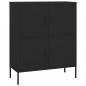 Preview: Lagerschrank Schwarz 80x35x101,5 cm Stahl    