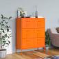 Preview: ARDEBO.de - Schubladenschrank Orange 80x35x101,5 cm Stahl